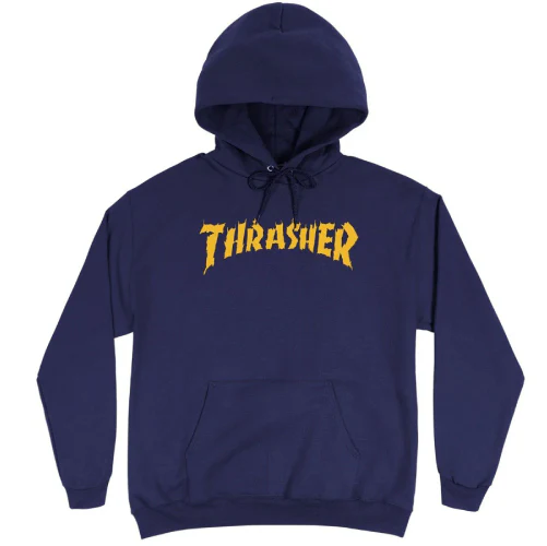 Thrasher Neckface Burn It Down Hoodie - Navy - Image 2