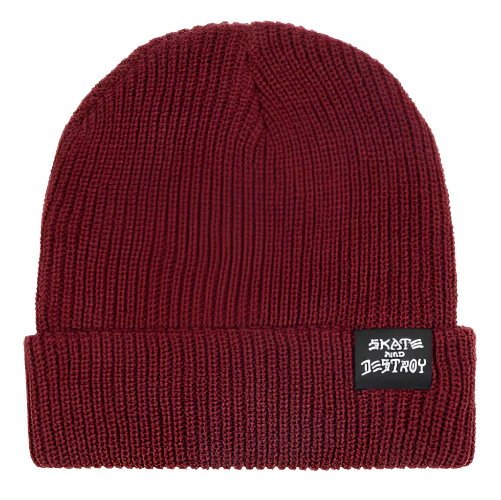 Thrasher Skate and Destroy Beanie - Maroon