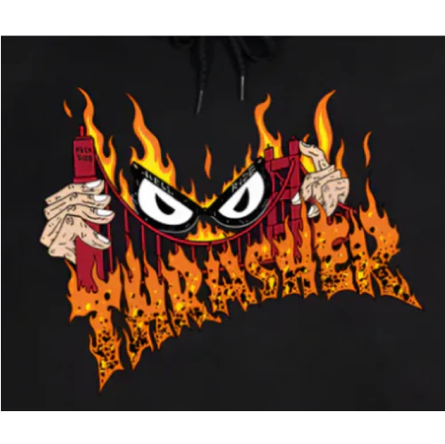 Thrasher X Neckface Sucka Free Hoodie - Black - Image 2