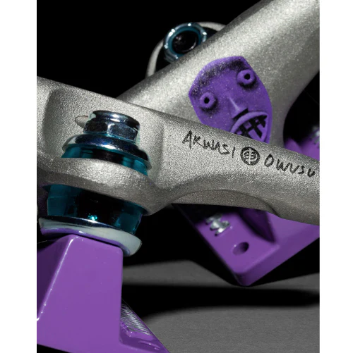 Thunder Akwasi Owusu Guest Artist Trucks - Raw/Purple (Set of 2) - Image 4