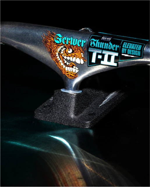 Thunder Pro T-II Frank Gerwer Screaming Grimple Polished/Black Trucks (Set of 2) - Image 3