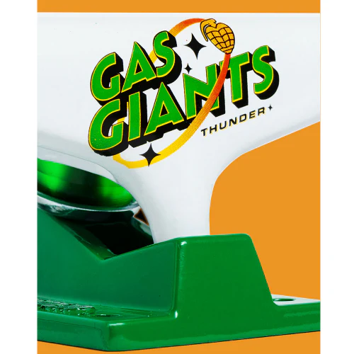 Thunder X Gas Giants Team Trucks - White/Green (Set of 2) - Image 4