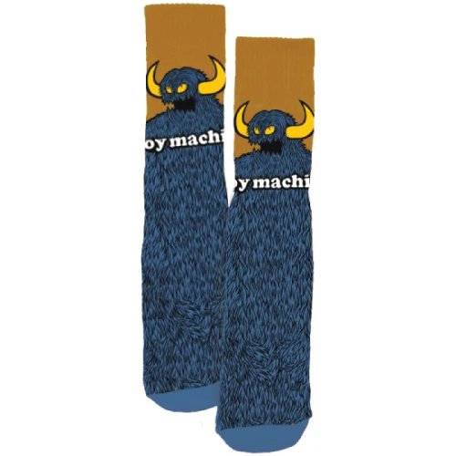 Toy Machine Furry Monster Crew Socks Slate - Image 2