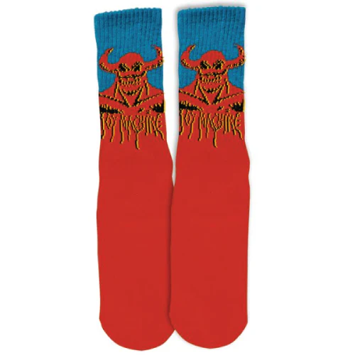 Toy Machine Hell Monster Crew Socks Red - Image 2