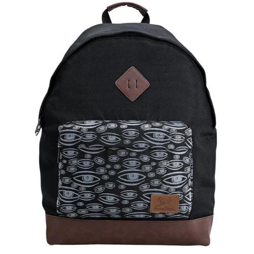 Toy Machine Multi Eye Backpack - Black/Brown - Image 3
