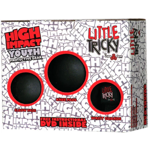 Triple Eight Little Tricky 3 Pack Junior Pad Set - Black - Image 2