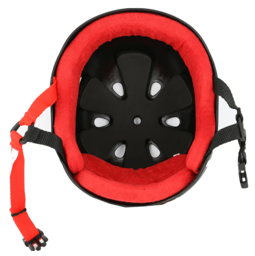 Triple Eight Sweatsaver Helmet - Black Rubber/Red - Image 2