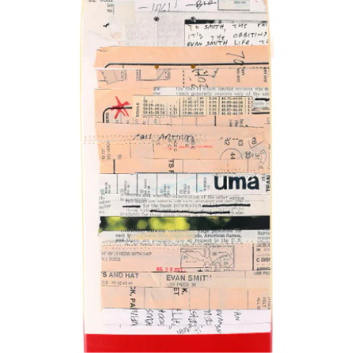Uma Evan Smith Remnants Shaped Skateboard Deck 8.625" - Image 2