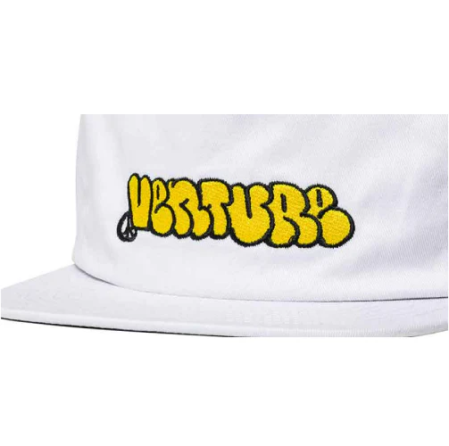 Venture Throw Snapback Hat - White/Yellow - Image 2
