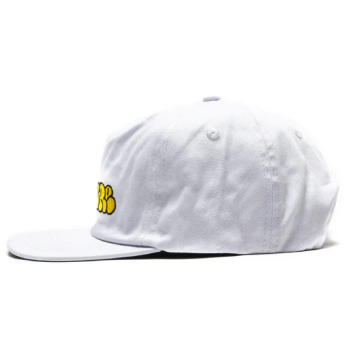 Venture Throw Snapback Hat - White/Yellow - Image 3