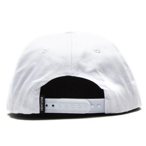 Venture Throw Snapback Hat - White/Yellow - Image 4