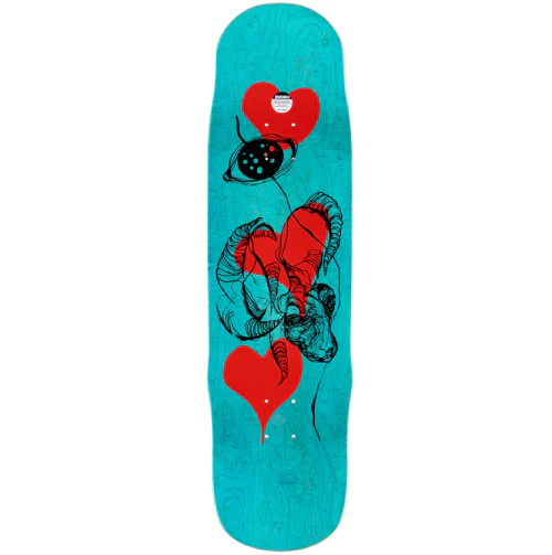 Welcome Daniel Vargas Tusk on Efigy Teal Shaped Skateboard Deck 8.8" - Image 4