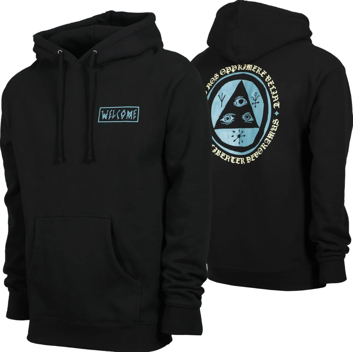 Welcome Skateboards Latin Talisman Pullover Hooded Sweatshirt - Black - Image 2