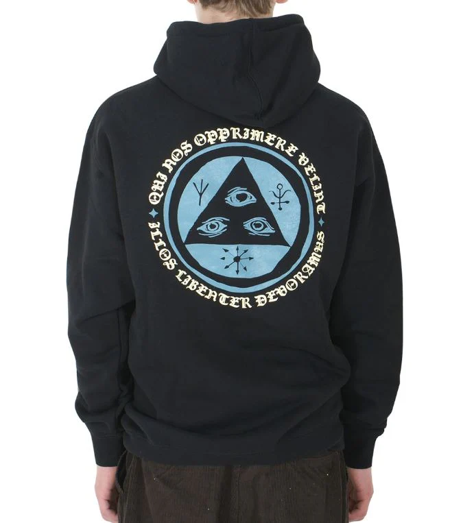 Welcome Skateboards Latin Talisman Pullover Hooded Sweatshirt - Black - Image 5
