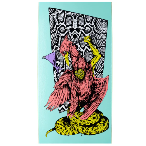 Welcome Twenty Eyes on Boline Teal Skateboard Deck 9.25" - Image 3