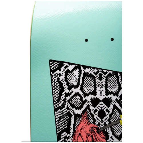 Welcome Twenty Eyes on Boline Teal Skateboard Deck 9.25" - Image 4