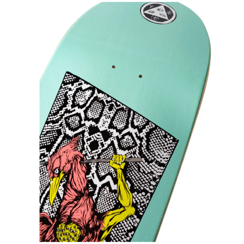 Welcome Twenty Eyes on Boline Teal Skateboard Deck 9.25" - Image 5