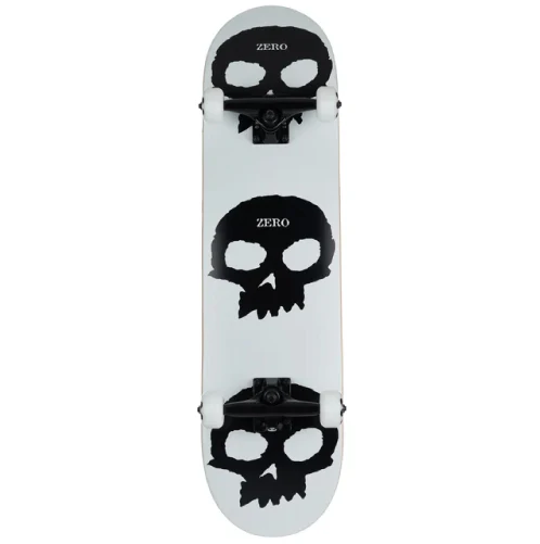 Zero 3 Skulls Glow in the Dark Complete Skateboard 8.0"