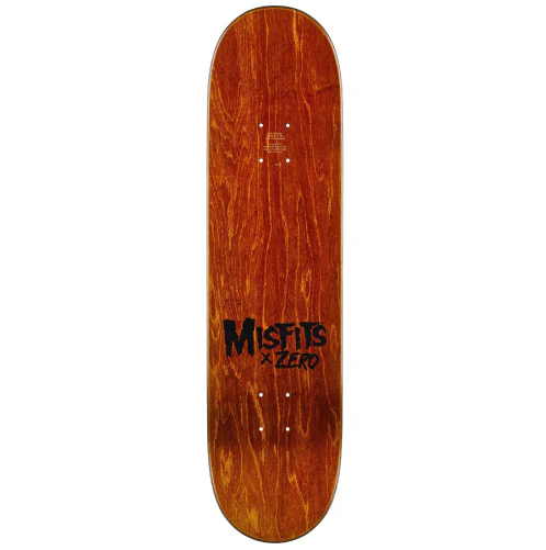 Zero X Misfits Fiend Skull Glow in the Dark Skateboard Deck 8.25" - Image 3